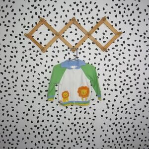 Gymboree Lion Applique Color Block Baby Full Zip Sweater